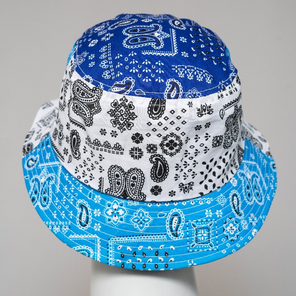 Reversible Paisley Print Linen Hat Summer Hat for Shade Multi Colored Festival
